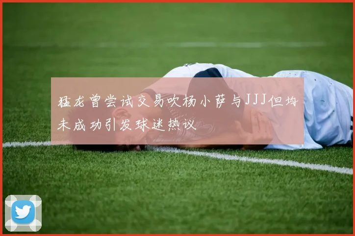 猛龙曾尝试交易吹杨小萨与JJJ但均未成功引发球迷热议